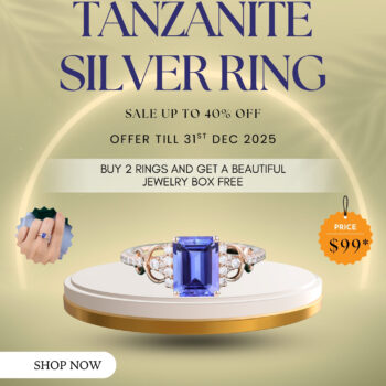 Tanzanite Silver Ring -Black Firday Sale 2025