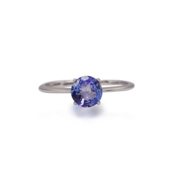 Natural Tanzanite Silver Ring
