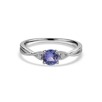 Tanzanite Solitaire Silver Ring - Black Friday Sale