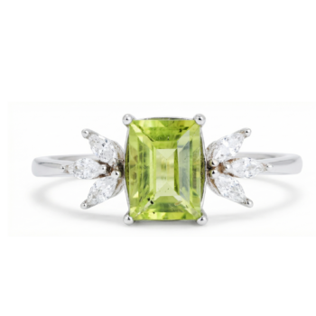 Silver Ring with Peridot