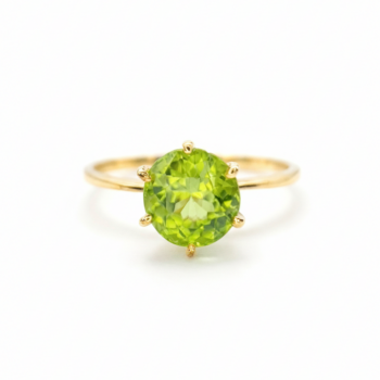 Gold Ring with Peridot