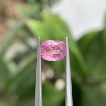 Natural Mahenge Spinel Gemstone: Light Pink Cushion Cut, 2.05 carat