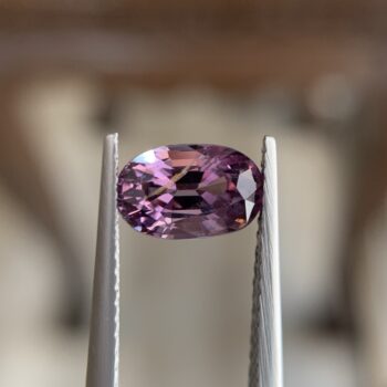 Natural Mahenge Spinel Gemstone: Deep Purple, Oval Cut, 1.76 carat
