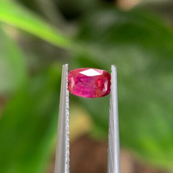 Natural Deep Red Spinel, 0.76 Carats, Long Cushion Cut, Unheated