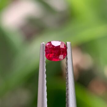 Natural Red Mahenge Spinel 0.19 carats, Cushion Cut, Unheated, Jewelry Making