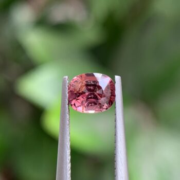 Natural Burma Spinel peach, 0.84 carat, cushion cut, untreated