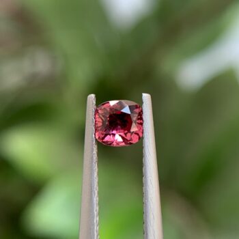 Natural Burma Spinel raspberry pink, 0.61 carat, cushion cut, untreated