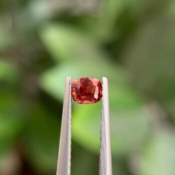 Natural Burma Spinel orange, 0.30 carats, cushion cut, untreated